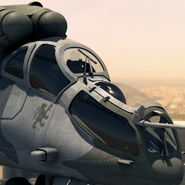 maya mi-24 helicopter hind - Mi-24 Hind by earth art