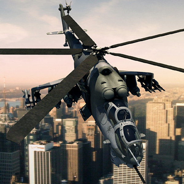 maya mi-24 helicopter hind - Mi-24 Hind by earth art