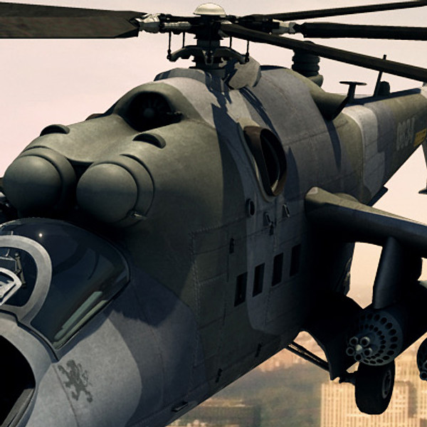 maya mi-24 helicopter hind - Mi-24 Hind by earth art