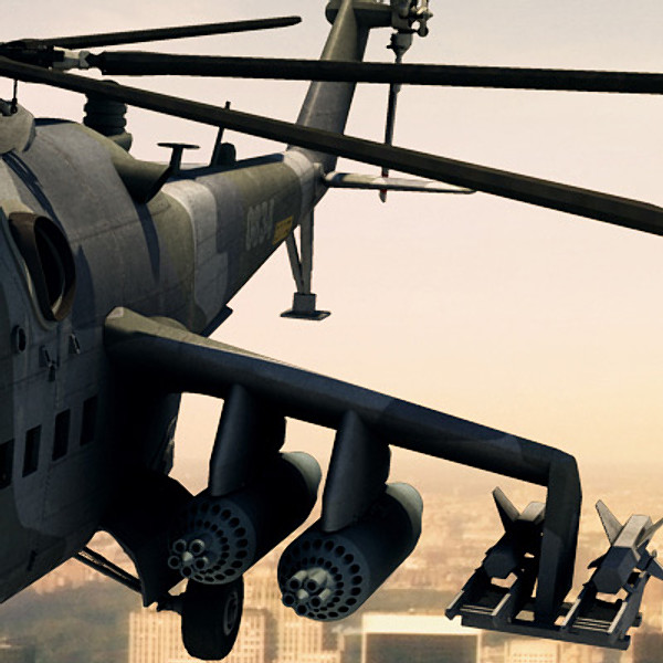maya mi-24 helicopter hind - Mi-24 Hind by earth art