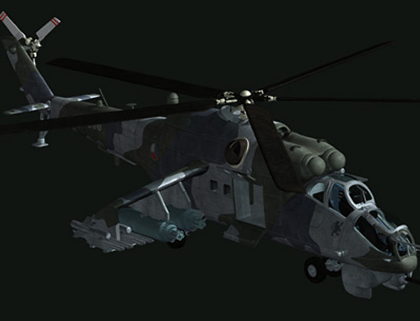 maya mi-24 helicopter hind - Mi-24 Hind by earth art