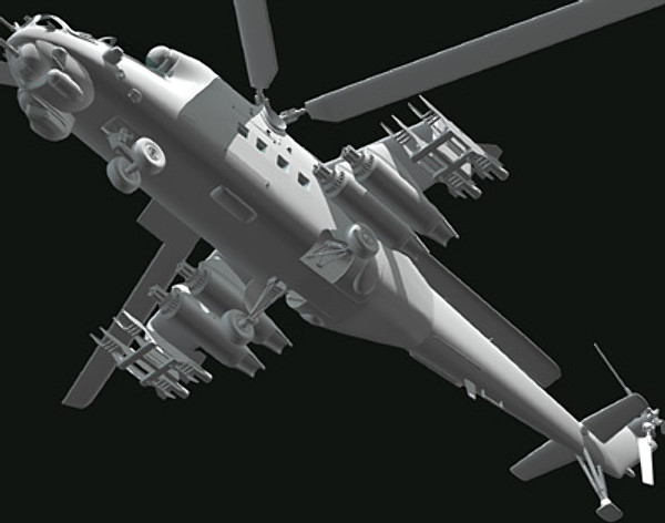maya mi-24 helicopter hind - Mi-24 Hind by earth art