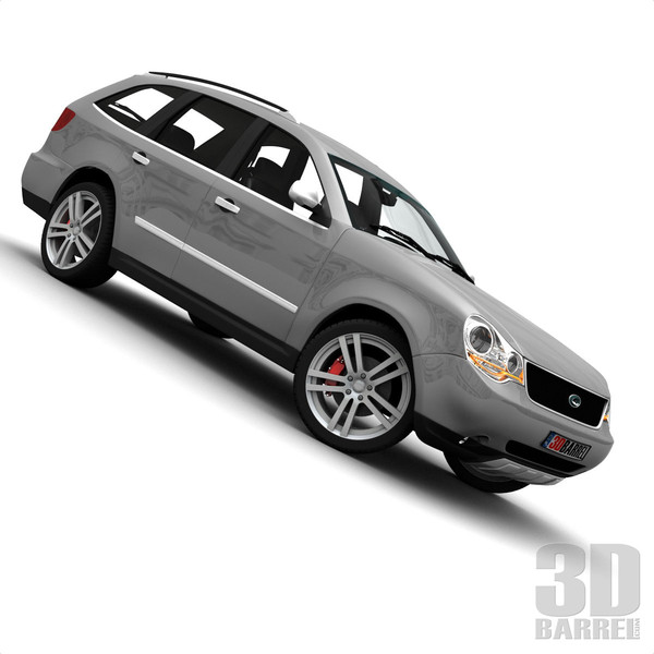 maya generic car - Generic Car 004 - SUV by 3Dbarrel