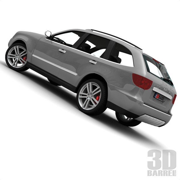 maya generic car - Generic Car 004 - SUV by 3Dbarrel