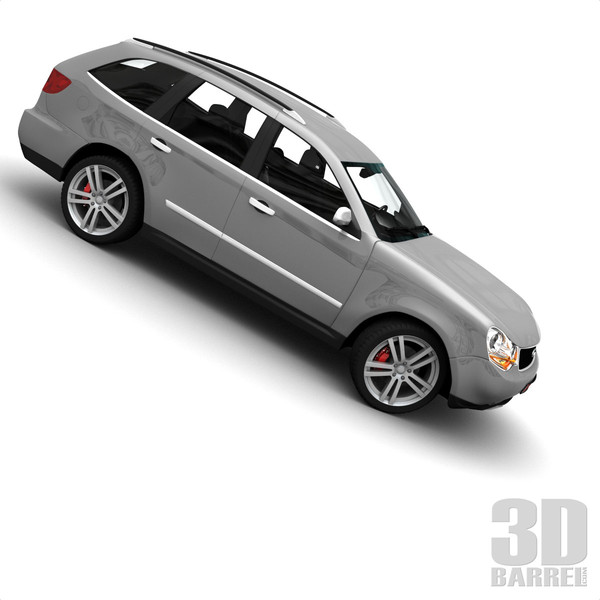 maya generic car - Generic Car 004 - SUV by 3Dbarrel
