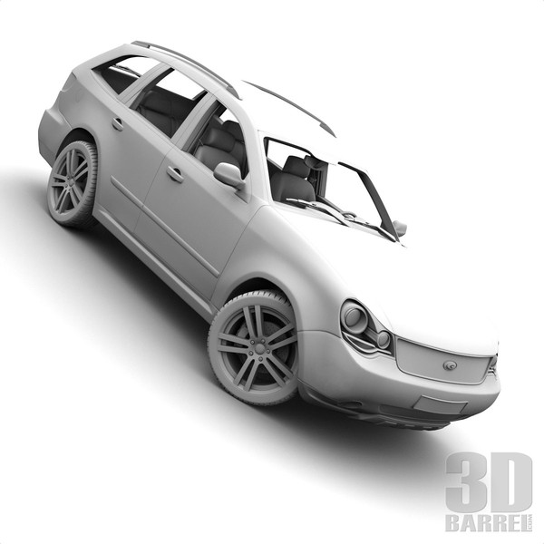 maya generic car - Generic Car 004 - SUV by 3Dbarrel
