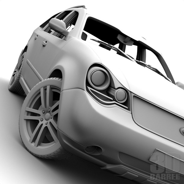 maya generic car - Generic Car 004 - SUV by 3Dbarrel
