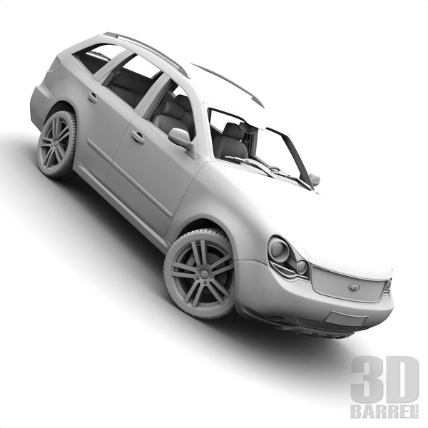 maya generic car - Generic Car 004 - SUV by 3Dbarrel