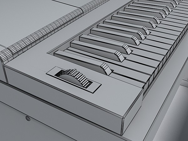 3d keyboard key model - keyboard by monkeyodoom