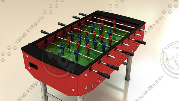 3d model foosball tabel - Foosball by ofirc1