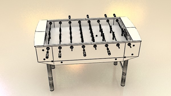 3d model foosball tabel - Foosball by ofirc1