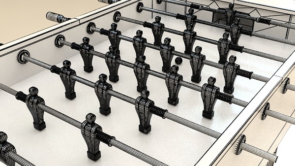 3d model foosball tabel - Foosball by ofirc1