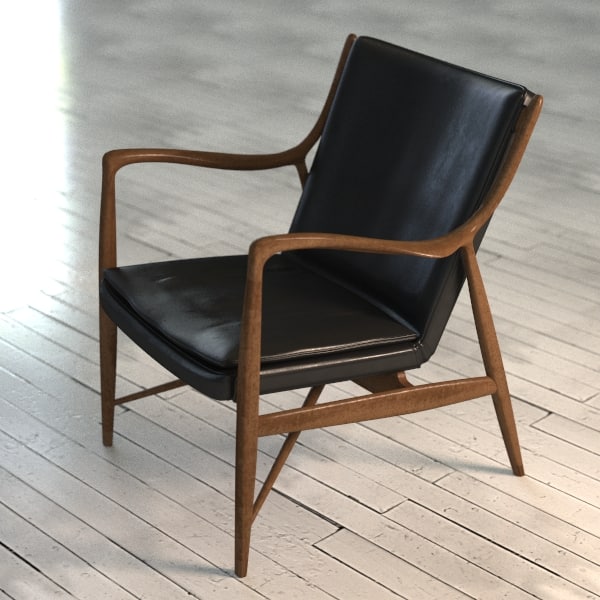 maya finn juhl 45 armchair - Finn Juhl Model 45 Armchair by BBB3viz