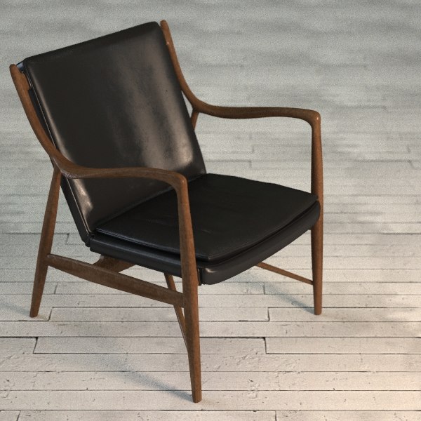maya finn juhl 45 armchair - Finn Juhl Model 45 Armchair by BBB3viz