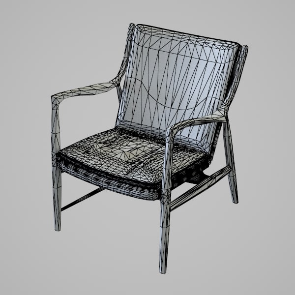maya finn juhl 45 armchair - Finn Juhl Model 45 Armchair by BBB3viz