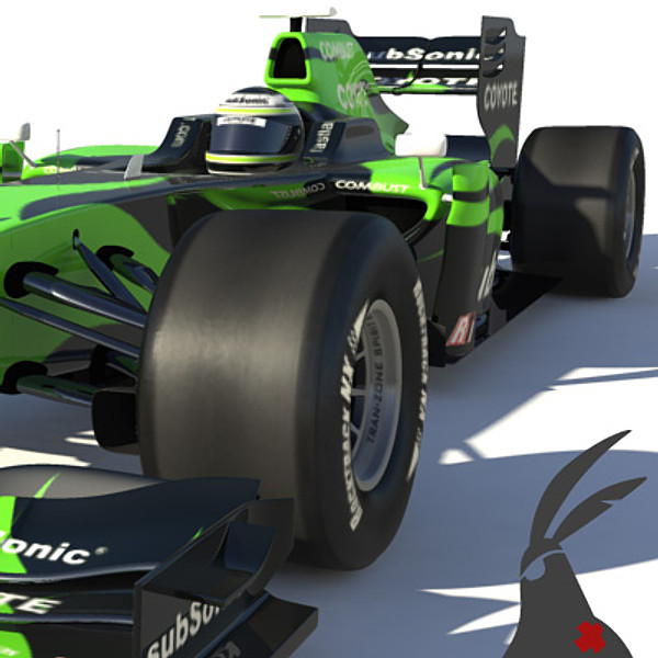 generic 2010 race car obj - F1 2010 generic racecar by braverabbit