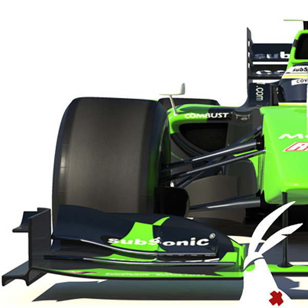 generic 2010 race car obj - F1 2010 generic racecar by braverabbit