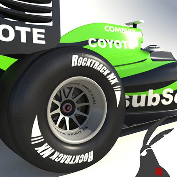 generic 2010 race car obj - F1 2010 generic racecar by braverabbit