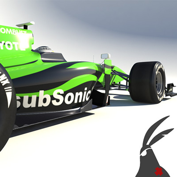 generic 2010 race car obj - F1 2010 generic racecar by braverabbit