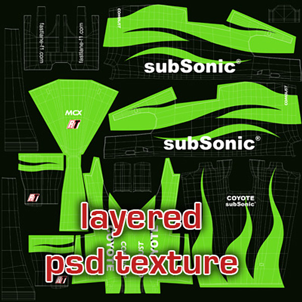 generic 2010 race car obj - F1 2010 generic racecar by braverabbit