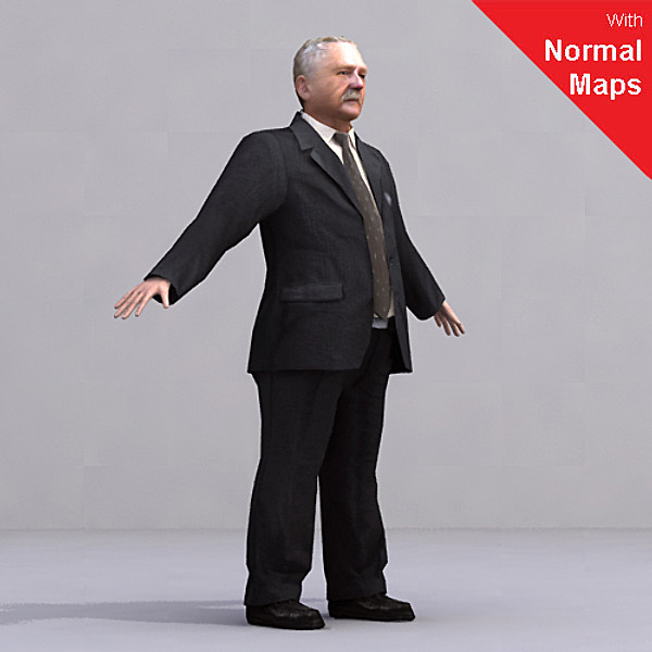 3d max axyz rigged characters - BMan0014-CS by axyzdesign