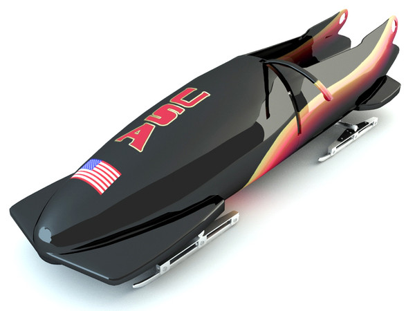 bobsleigh sled 3d model - Bobsleigh Sled - USA by Tornado Studio