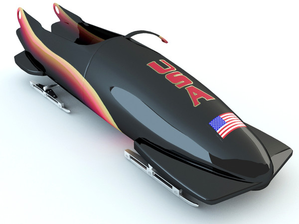 bobsleigh sled 3d model - Bobsleigh Sled - USA by Tornado Studio