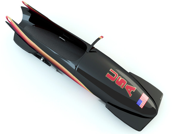 bobsleigh sled 3d model - Bobsleigh Sled - USA by Tornado Studio