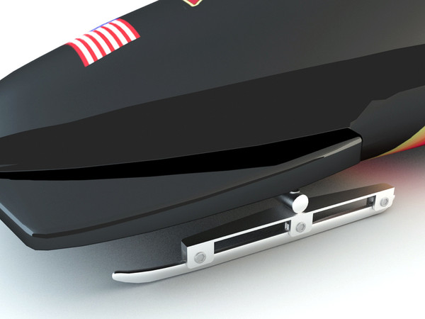 bobsleigh sled 3d model - Bobsleigh Sled - USA by Tornado Studio