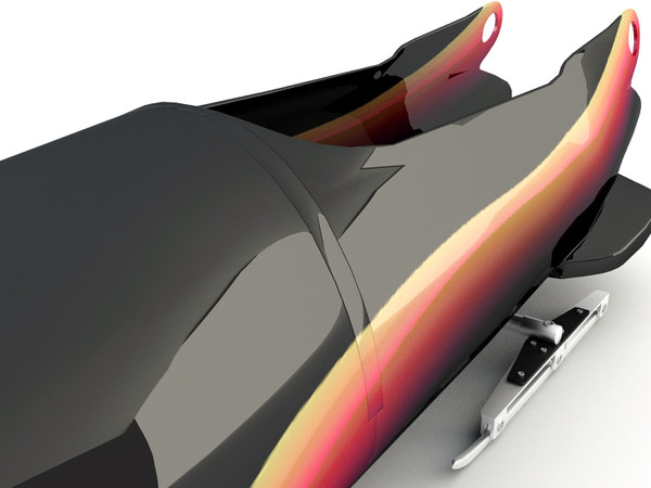 bobsleigh sled 3d model - Bobsleigh Sled - USA by Tornado Studio
