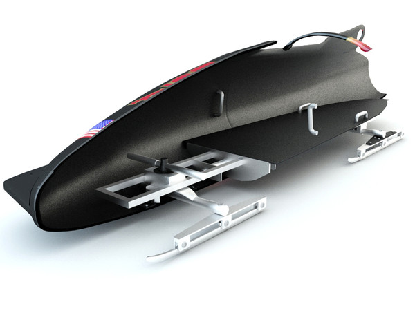 bobsleigh sled 3d model - Bobsleigh Sled - USA by Tornado Studio