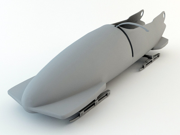 bobsleigh sled 3d model - Bobsleigh Sled - USA by Tornado Studio