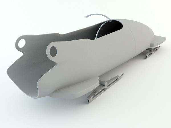 bobsleigh sled 3d model - Bobsleigh Sled - USA by Tornado Studio