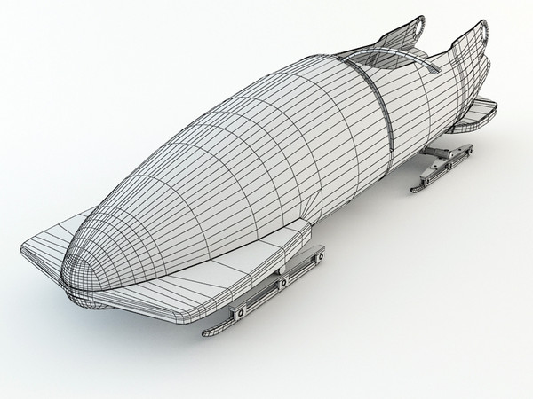 bobsleigh sled 3d model - Bobsleigh Sled - USA by Tornado Studio