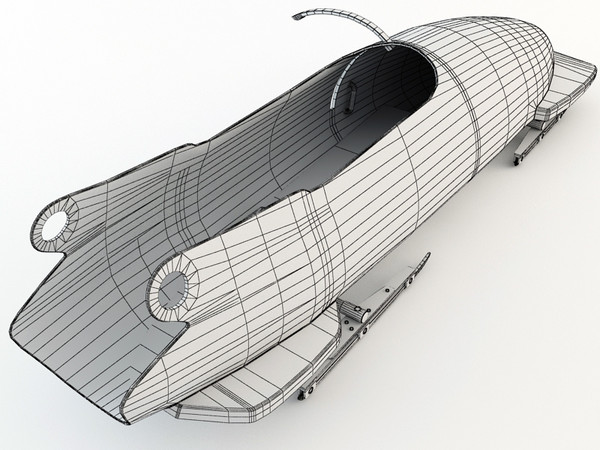 bobsleigh sled 3d model - Bobsleigh Sled - USA by Tornado Studio