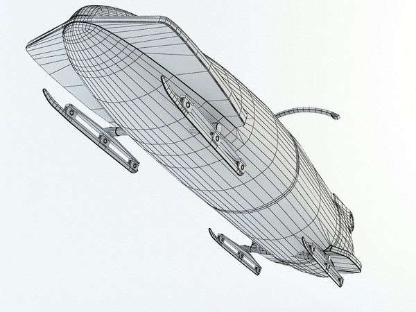 bobsleigh sled 3d model - Bobsleigh Sled - USA by Tornado Studio