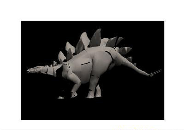 jurassic stegosaur dinosaurs estego 3d model - Amazing stegosaur by Virtual creator