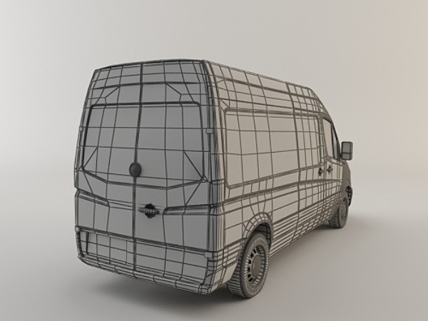 mercedes benz sprinter 3d model - Mercedes Benz Sprinter... by aldaris81