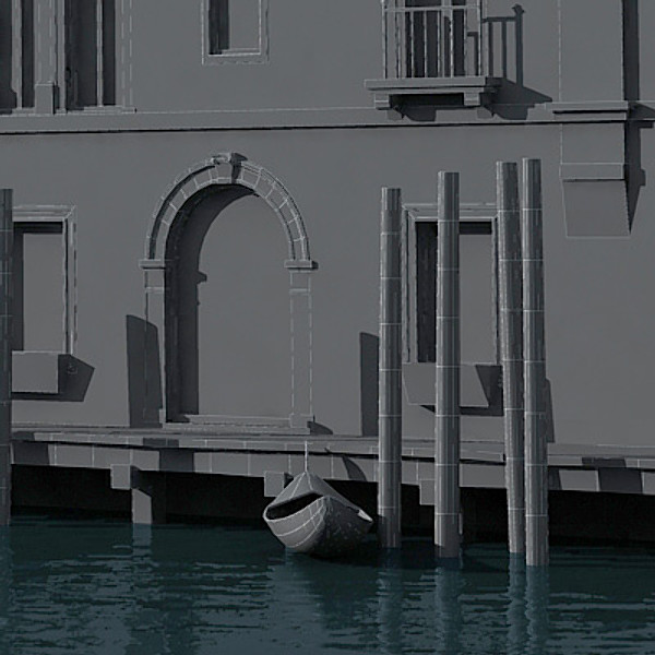 scene palaces house buildings 3ds - Venice Palaces - Grand Canal Scene by Til E