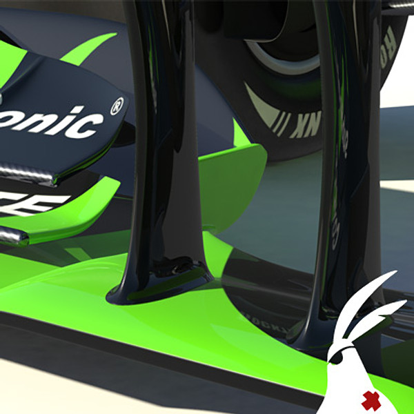 generic 2010 race car 3d model - F1 2010 generic racecar (rigged) by braverabbit