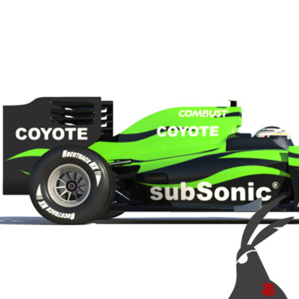 generic 2010 race car 3d model - F1 2010 generic racecar (rigged) by braverabbit