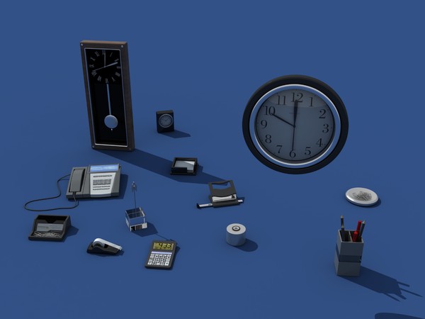 3ds office clutter - Office Clutter by RippleDesign