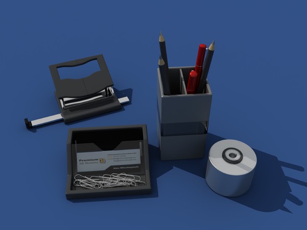 3ds office clutter - Office Clutter by RippleDesign