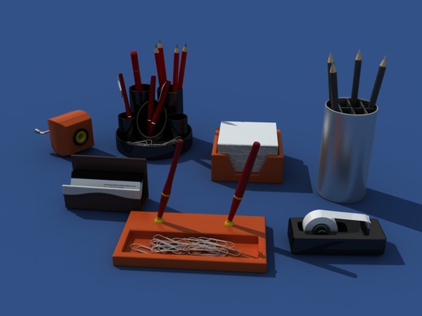 3ds office clutter - Office Clutter by RippleDesign