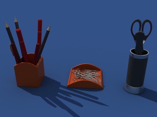 3ds office clutter - Office Clutter by RippleDesign