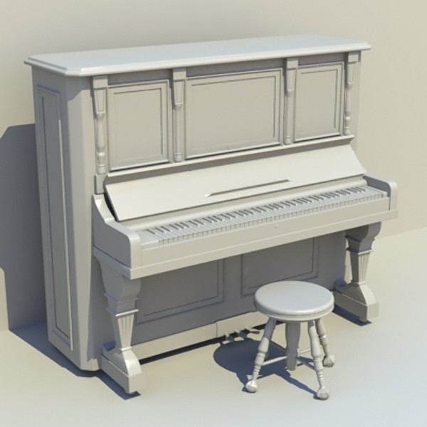 antique piano 3ds - piano_3DS.zip by savitch