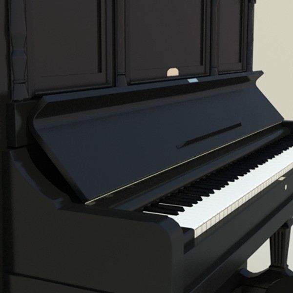 antique piano 3ds - piano_3DS.zip by savitch