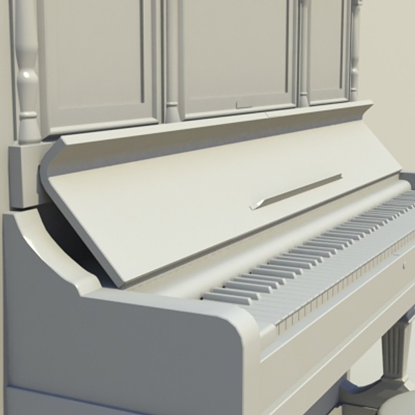 antique piano 3ds - piano_3DS.zip by savitch