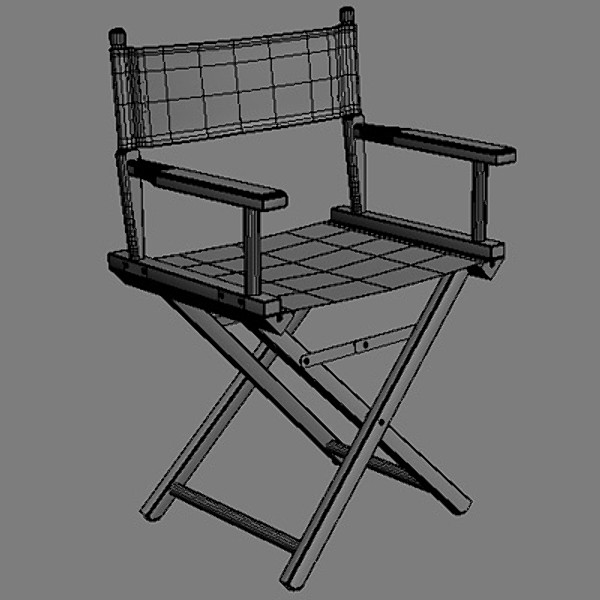 director chair 3d xsi - Director Chair by coboide