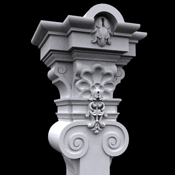 3ds max classic colum column exterior - Exterior column by VizArtOnline